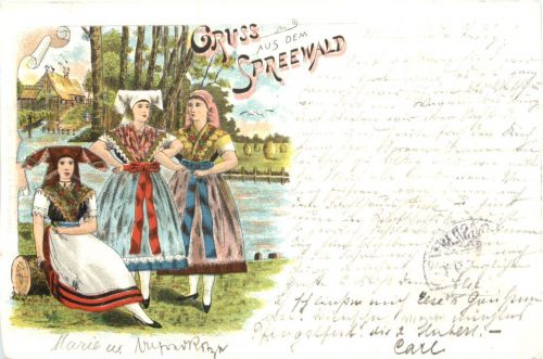 Gruss aus dem Spreewald - Litho