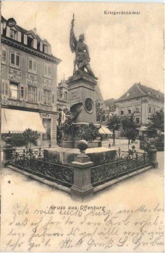 Gruss aus Offenburg - Kriegerdenkmal