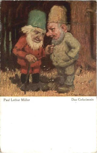 Künstler Ak Paul Lothar Müller - Das Geheimnis