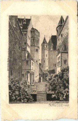 Burg Eltz - Radierung