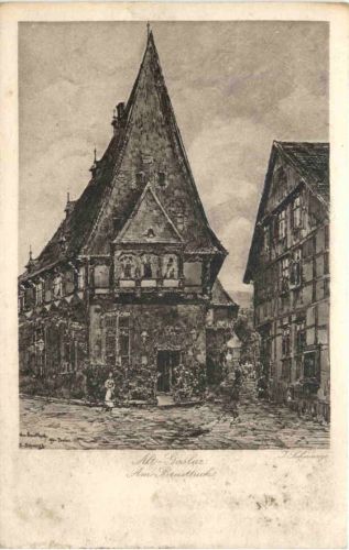 Alt Goslar - Radierung