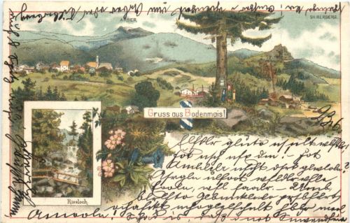 Gruss aus Bodenmais - Litho