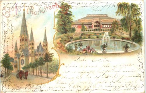 Gruss aus Charlottenburg - Litho