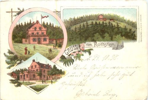 Sohland am Rotstein - Gruss vom Rothstein - Litho