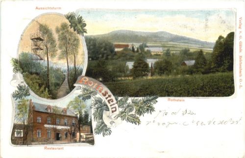 Sohland am Rotstein - Gruss vom Rothstein - Litho
