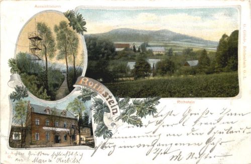 Sohland am Rotstein - Gruss vom Rothstein - Litho
