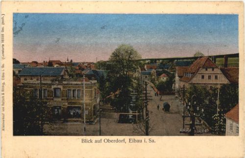 Eibau in Sachsen - Kottmar - Blick auf Oberdorf - Luna Karte