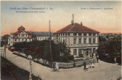 Gruß aus Obercunnersdorf - Hotel zum Bahnhof