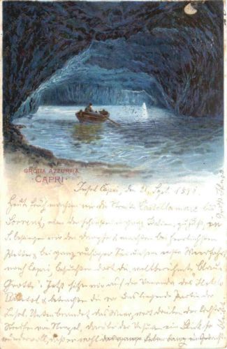 Capri - Grotta Azzura - Litho