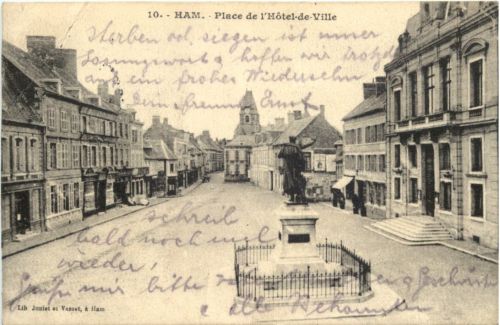 Ham - Place de l Hotel de Ville - Feldpost