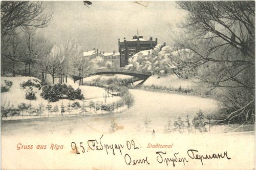 Gruss aus Riga - Stadtcanal