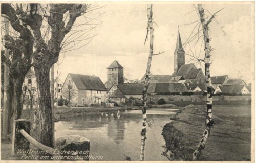 Wolframs-Eschenbach - Partie am unteren Stadtturm