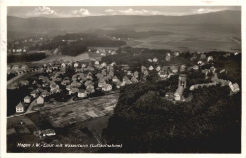 HAgen in Westfalen mit Wasserturm - 3. Reich