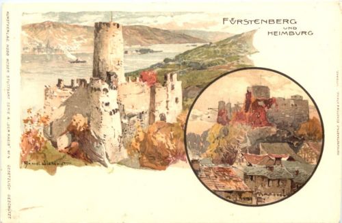 Fürstenberg und Heimburg - Litho