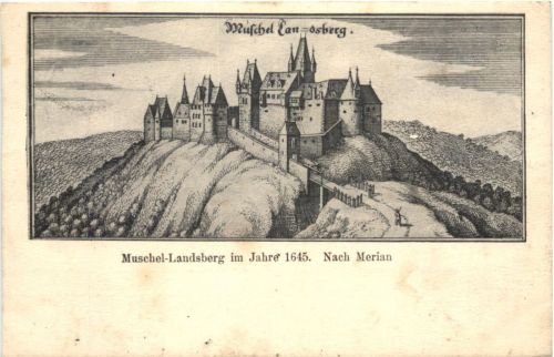 Muschel-Landsberg im Jahre 1645