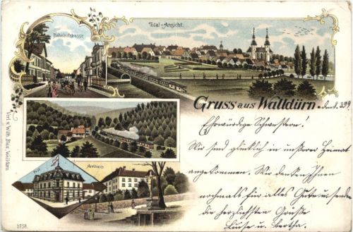Gruss aus Walldürn - Litho