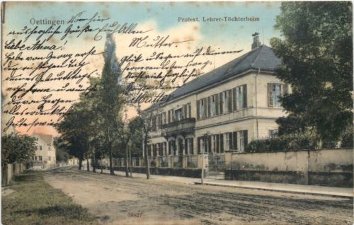 Oettingen - Protest. Lehrer Töchterheim