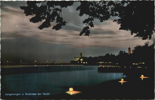 Langenargen am Bodensee bei Nacht