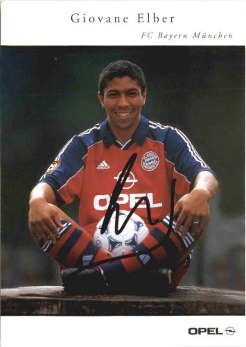 FC Bayern München - Giovane Elber mit Autogramm