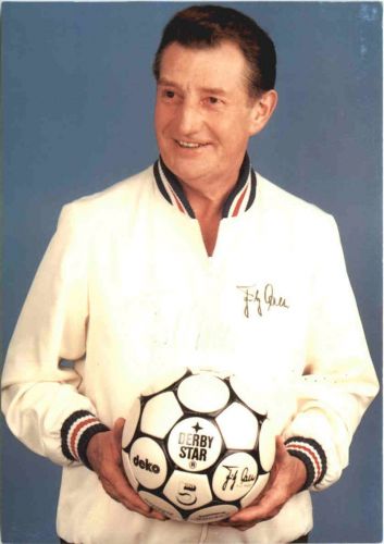 Fritz Walter mit Autogramm