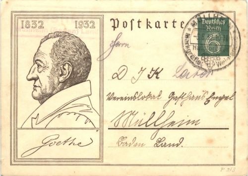 Goethe - Ganzsache