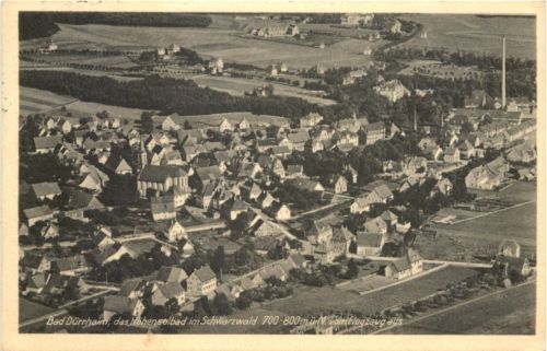 Bad Dürrheim vom Flugzeug aus