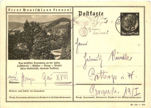 Rotenburg an der Fulda - Ganzsache