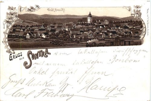 Gruss aus Sontra - Litho