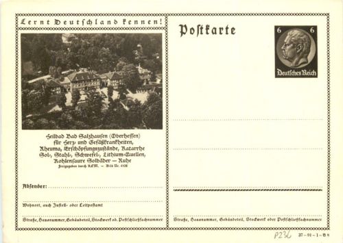 Bad Salzhausen - Nidda - Ganzsache