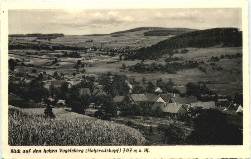 Blick auf den hohen Vogelsberg