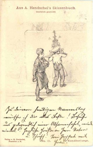 Künstler Ak - Aus Hendschels Skizzenbuch