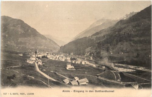 Airolo - Eingang in den Gotthardtunnel