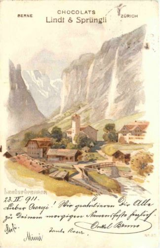 Lauterbrunnen - Litho - Lindt & Sprüngli