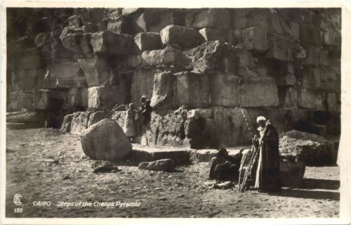 Cairo - Steps of the Cheops Pyramid