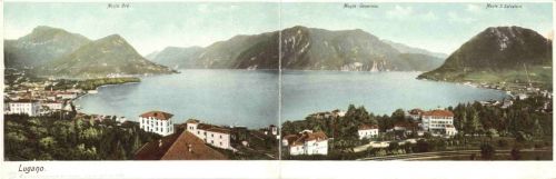 Lugano - Klappkarte