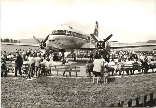 Cämmerswalde - Blaskonzert am Flugzeug
