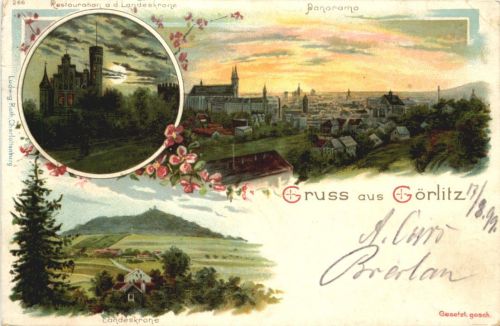 Gruss aus Görlitz - Litho