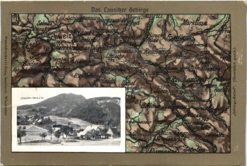 Waltersdorf - Reliefkarte