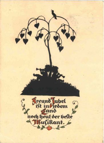 Pischke Karte - Scherenschnitt