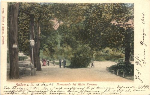 Zittau in Sachsen - Promenade bei Helds Terrasse