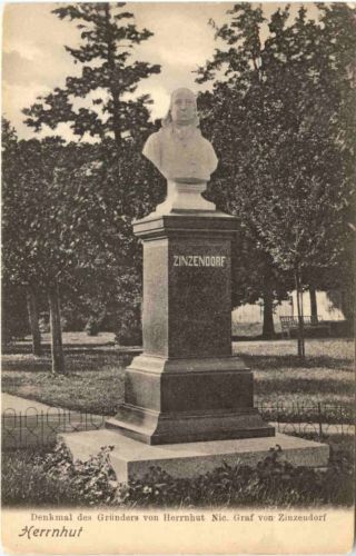 Herrnhut - Denkmal des Gründers von Herrnhut