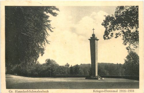 Gross Hansdorf-Schmalenbeck Krieger-Ehrenmal