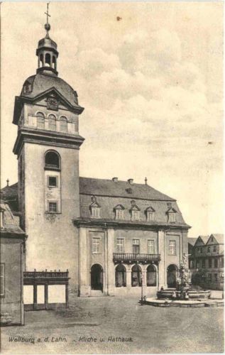 Weilburg an der Lahn - Kirche und Rathaus