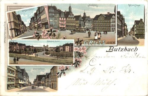 Gruss aus Butzbach - Litho