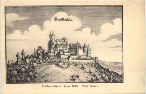 Greifenstein im Jahre 1646 Nach Merian