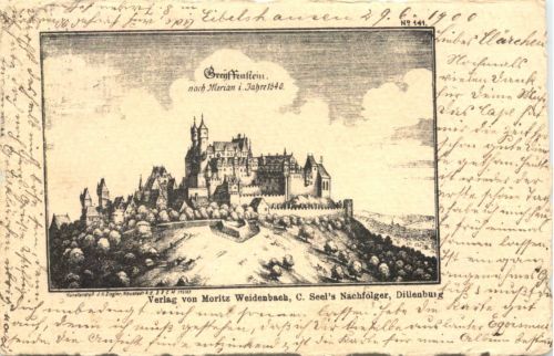 Greifenstein nach Merian im Jahre 1540