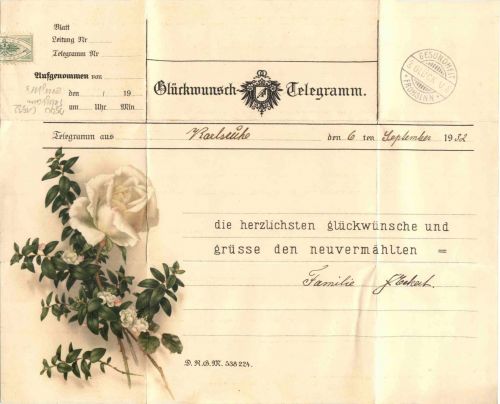 Glückwunsch Telegramm