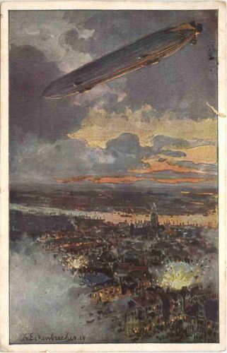 Zeppelin über Antwerpen