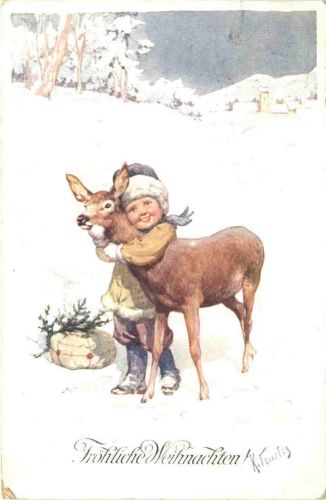 Weihnachten - Künstler Ak K. Feiertag