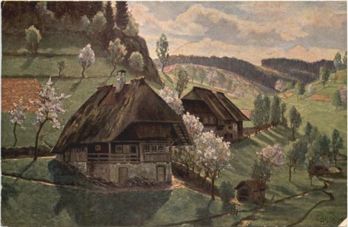 Gutach - Künstler Ak Aug. Simon